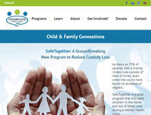 Tablet Screenshot of childfamilyconnections.org